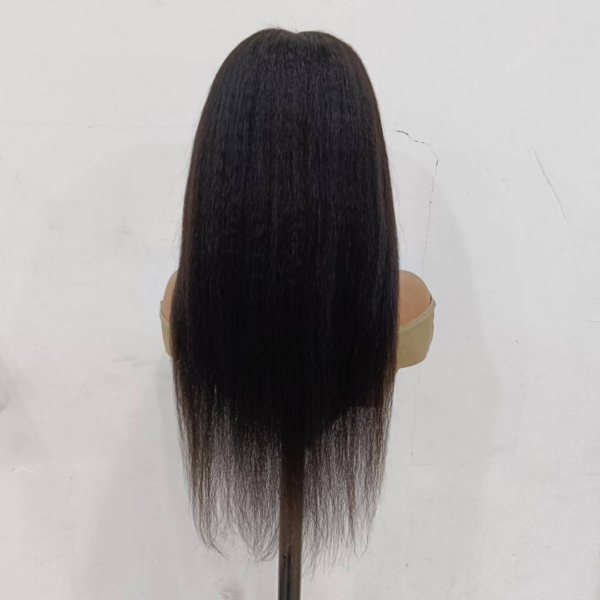 Wear and Go HD Lace Glueless Wig Kinky Straight Pre Bleached Tiny Knots Wig